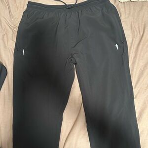 Black Joggers with Elastic Waistband and Relaxed Fit